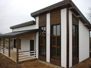 Строительство каркасной бани по проекту Б 006 в д. Калки, в комплектации «Теплый контур».