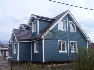 Каркасный дом индивидуальному проекту в д. Высокое, в комплектации «Закрытый контур»