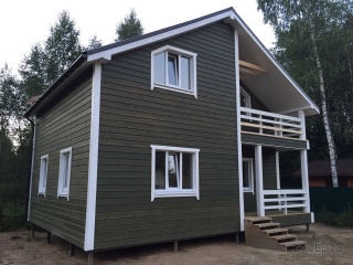 Каркасный дом по проекту КД-012 в пос. Васкелово
