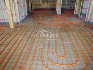 Инженерия в каркасном доме по проекту КД 057 в СНТ Аист