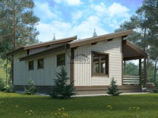 Проект каркасной бани Б-006