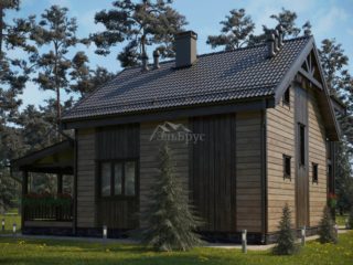 Проект каркасного дома ЭльБрус КД-032 - Общий вид