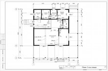 Строительство каркасного дома по проекту КД-037 в пос. Новое Керново - План 1-ого этажа