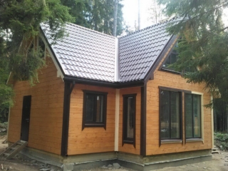 Строительство каркасного дома по проекту КД-027 в КП «Корвет на Купле» Строительство каркасного дома по проекту КД-027 в КП «Корвет на Купле»