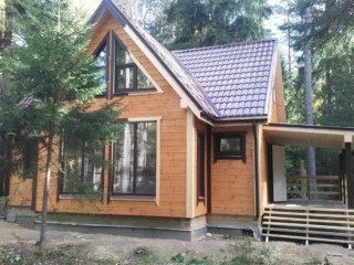 Строительство каркасного дома по проекту КД-027 в КП «Корвет на Купле» Строительство каркасного дома по проекту КД-027 в КП «Корвет на Купле»